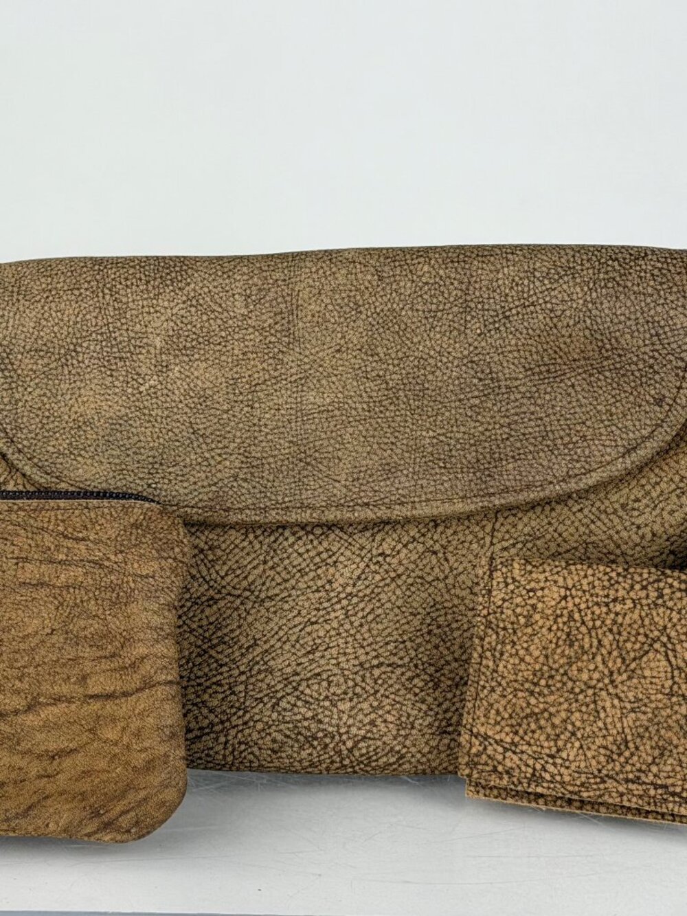Dry Creek Leather Vintage Brown Crossbody Bag Set 3-Piece Made in Colorado